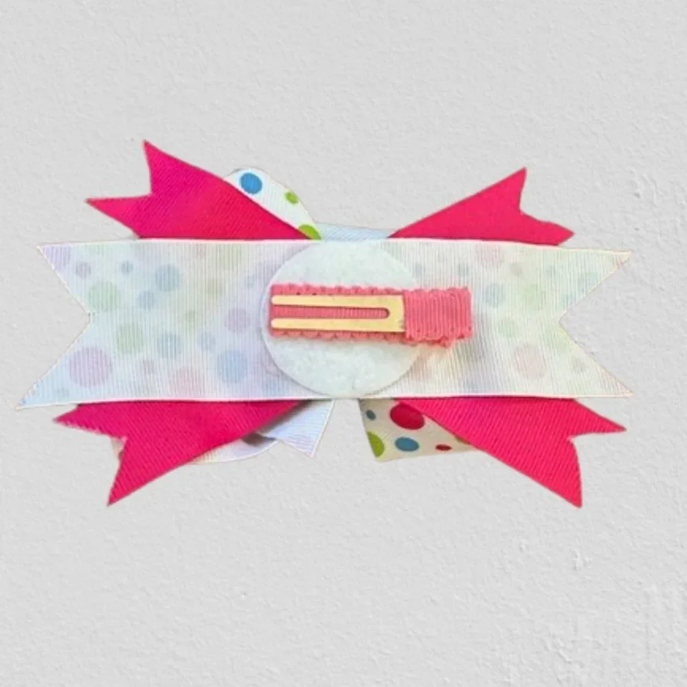 Hand Crafted pink polka